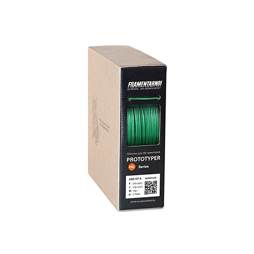 ABS GF-4 пластик 1,75 FILAMENTARNO зеленый 0,75 кг