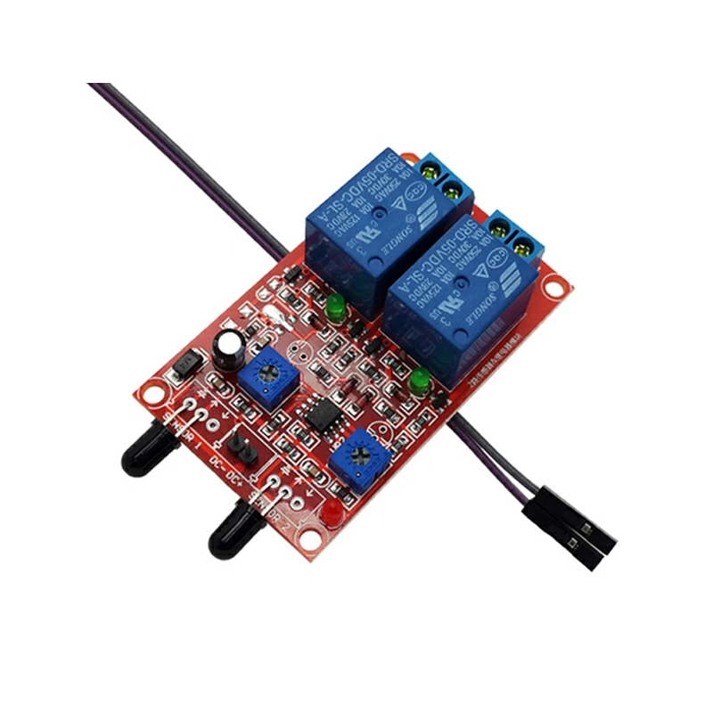 2-канальное электромеханическое реле 12V с датчиком огня