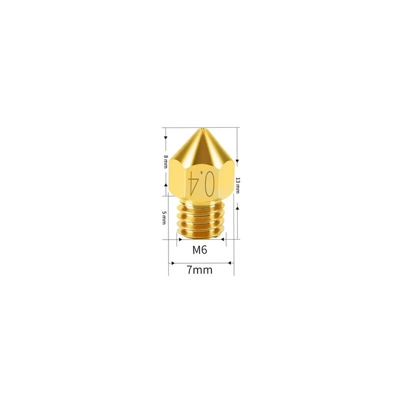 Сопло MK8 Trianglelab латунное (0.2 мм)