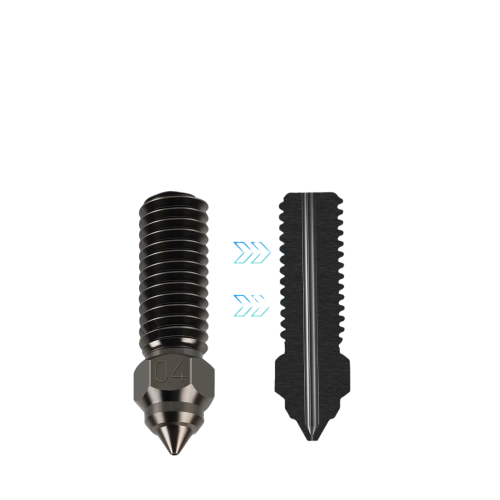 Сопло Kingroon для Creality K1/ K1 Max (2023)/ Ender-3 V3 KE/ CR-10 SE Закаленная сталь (0.2 мм)