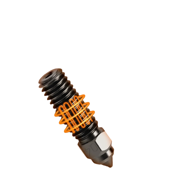 Сопло Kingroon для Creality K1/ K1 Max (2023)/ Ender-3 V3 KE/ CR-10 SE Закаленная сталь (0.2 мм)