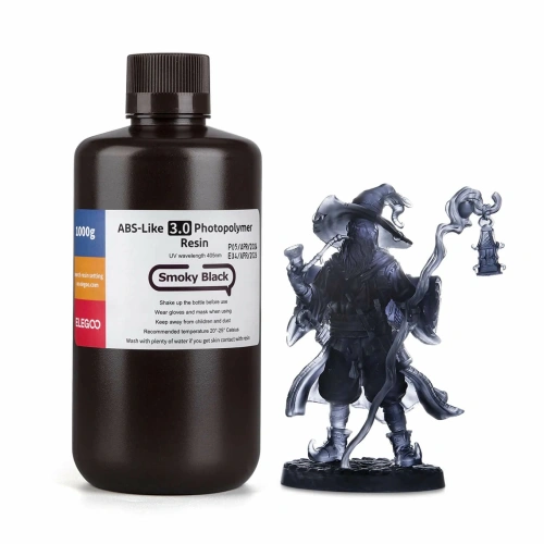 Фотополимерная смола Elegoo ABS–Like Resin 1 л, черная прозрачная