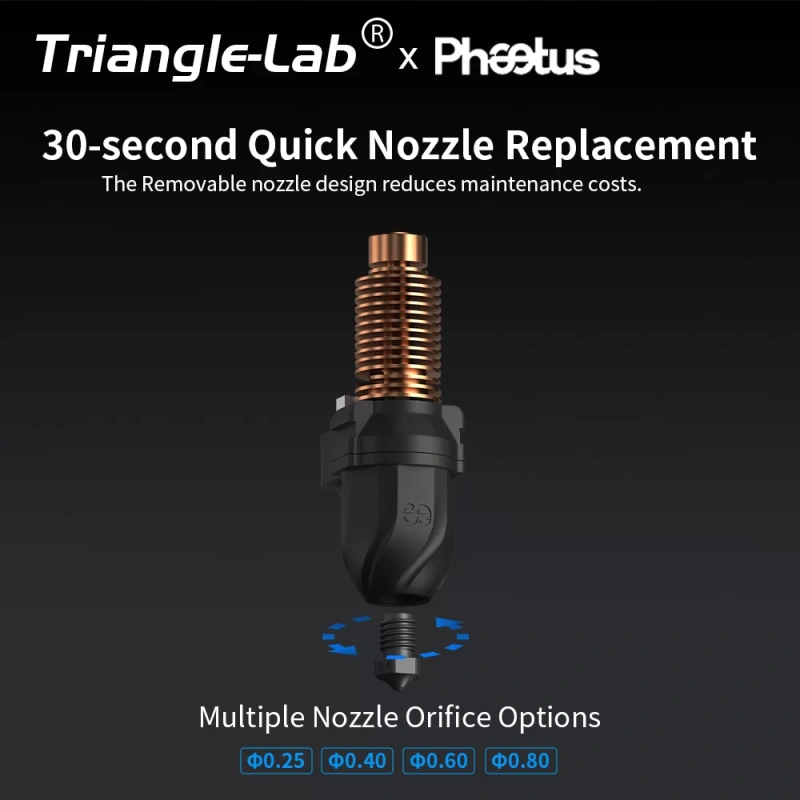 Хотэнд в сборе Trianglelab-Phaetus Conch Perfect Fit для Flashforge AD5M/AD5M Pro (0.25)