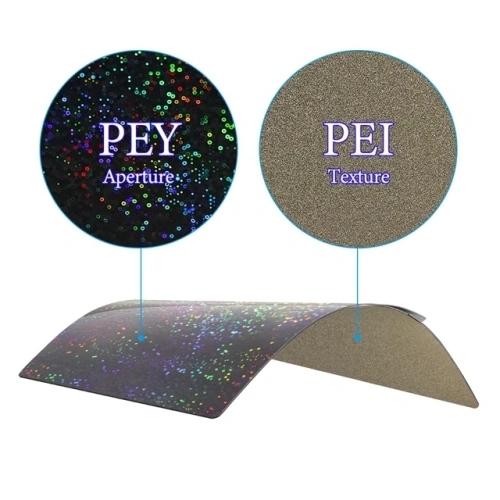 Стальная пластина с двухсторонним покрытием (Textured PEI + Aperture PEY) для Bambu Lab X1/P1/A1