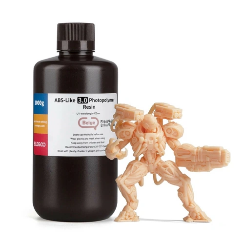 Фотополимерная смола Elegoo ABS Like Resin V3.0 Colored, 1 л (Бежевый)