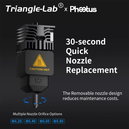 Хотэнд в сборе Trianglelab Phaetus Conch Perfect Fit для BambuLab H2D/A1/A1 mini (0.2)