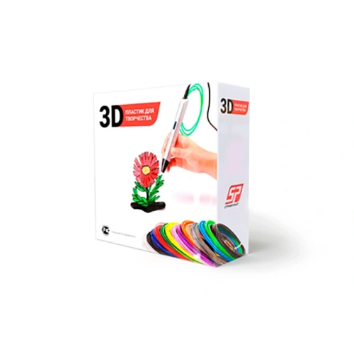 Набор для 3D ручек SBS пластик Стримпласт 15 цветов