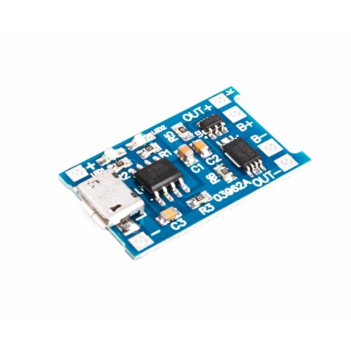 Модуль заряда Li-ion батарей TP4056 Micro USB