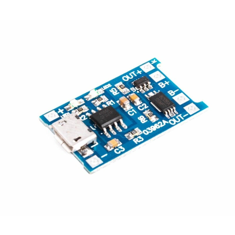 Модуль заряда Li-ion батарей TP4056 Micro USB